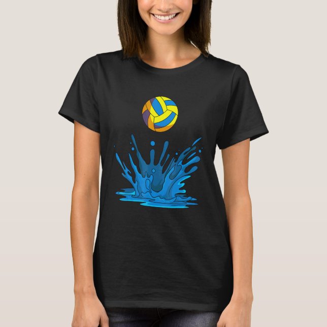 T-shirt Water Polo Joueur de balle Équipe Sport Swimmer Go (Devant)
