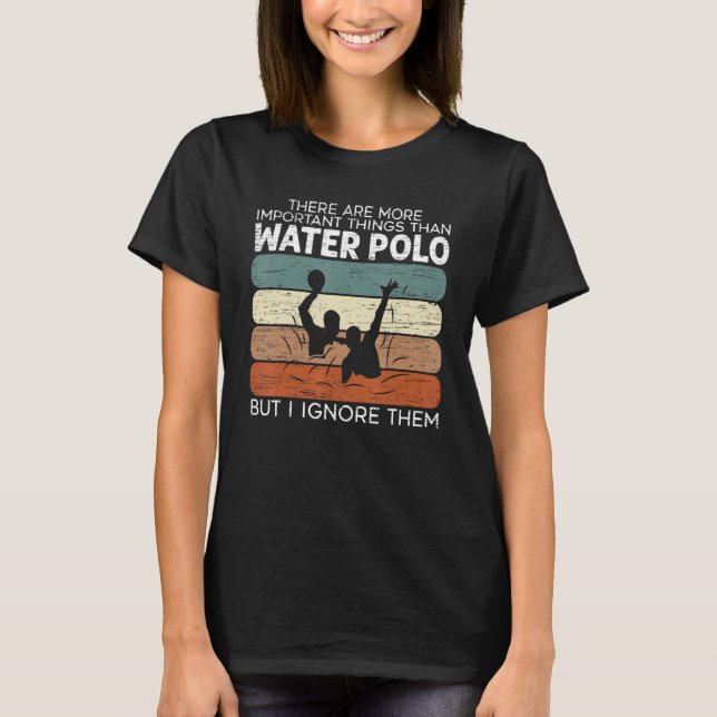 T-shirt Water Polo Joueur Sports Piscine Coach (Devant)