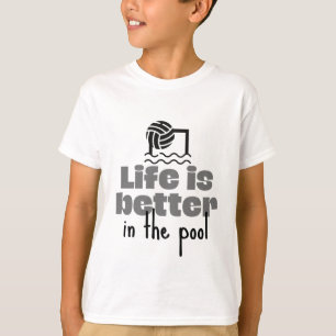 T-shirt Water polo : La vie est meilleure dans la piscine