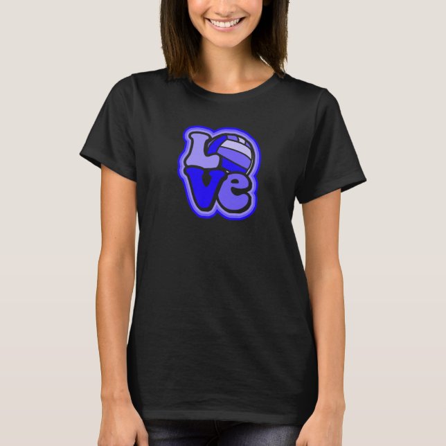 T-shirt Water Polo Love for Teen Girls & Women Shades of B (Devant)