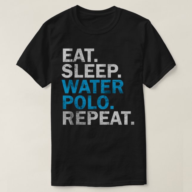 T-shirt Water Polo Player Water Polo Vêtements Mangez Slee (Design devant)