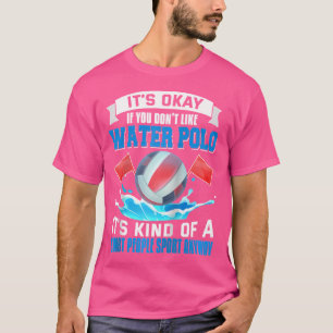 T-shirt Water Polo Shirt Drôle Smart People Sport Water Po