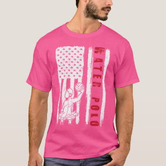 T-shirt Water Polo Usa Team American Flag Us Water Polo