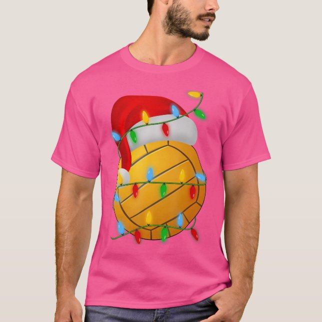 T-shirt Water Polo Xmas Éclairage Vacances Père Noël Water (Devant)