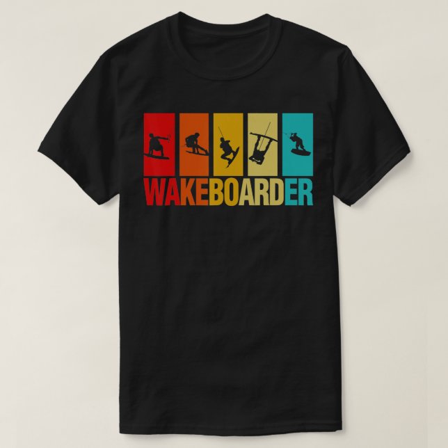 T-shirt Water Sport Wake Board Wakeboard Lover Wakebot (Design devant)