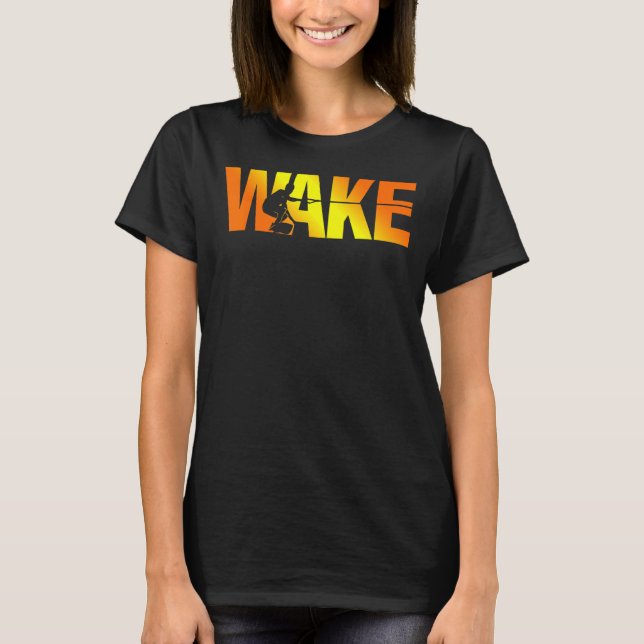 T-shirt Water Sport Wake Board Wakeboard Wakeboard Wakeboa (Devant)