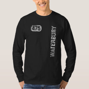 T-shirt Waterbury Connecticut 475 indicatif régional Vinta