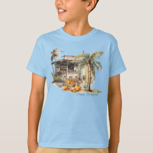 T-shirt Watercolor Beach Thanksgiving