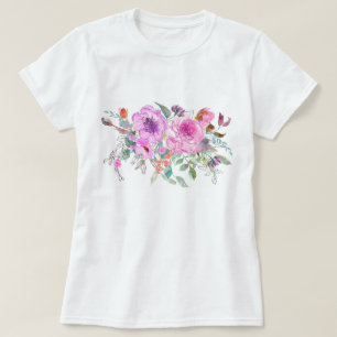 T-shirt Watercolor Bouquet