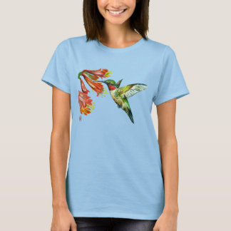 T-shirt Watercolor Hummingbird