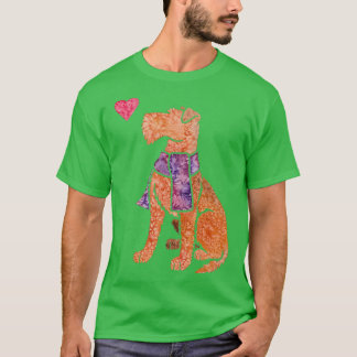 T-shirt Watercolor Irish Terrier