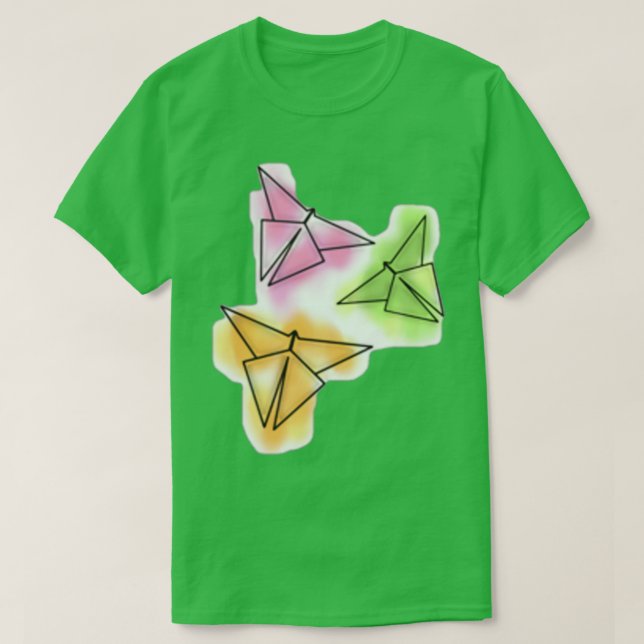 T-shirt Watercolor Paper Butterflies (Design devant)