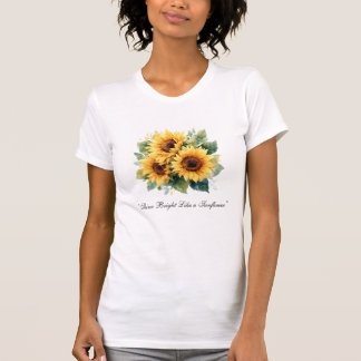 T-shirt Watercolor Sunflower