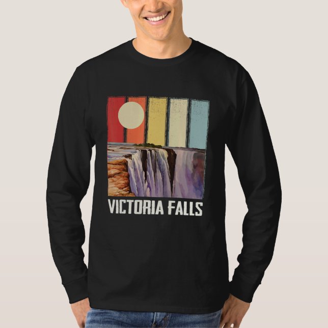 T-shirt Waterfall Africa Victoria Falls Souvenir Zimbabwe  (Devant)