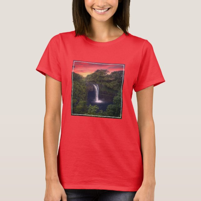 T-shirt Waterfalls | Rainbow Falls, Hilo, Hawaii (Devant)