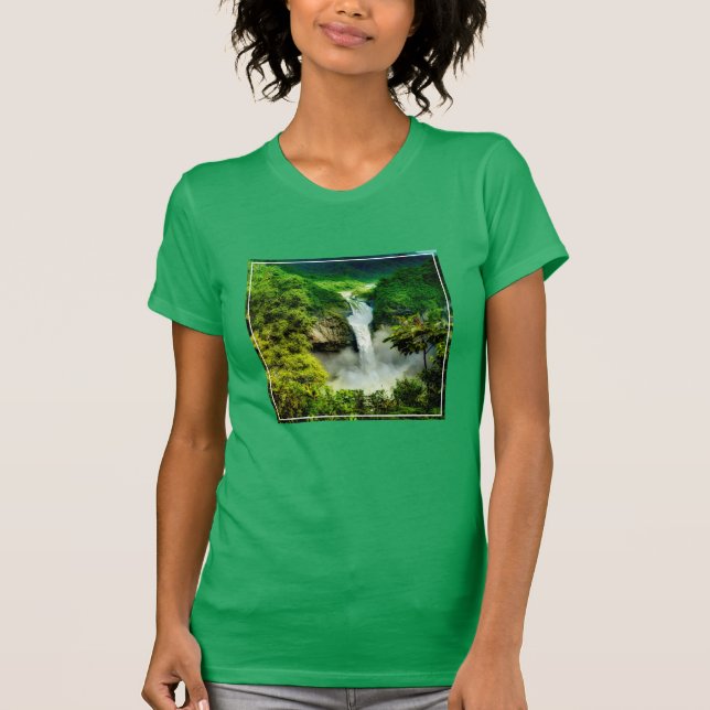 T-shirt Waterfalls | San Rafael Falls, Ecuador (Devant)
