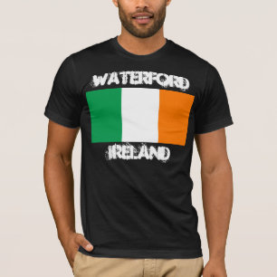 T-shirt Waterford, Irlande avec drapeau irlandais
