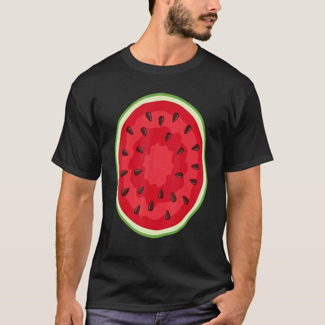 T-shirt Watermelon Costume Crew     Halloween Costume Frui (Devant)