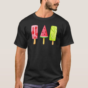 T-shirt Watermelon Crème glacée Popsicle Ice Lolly Été