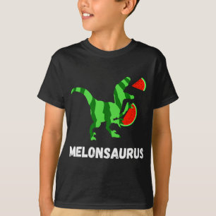 T-shirt Watermelon Dinosaures Fruit d'été Drôle Melon Saur