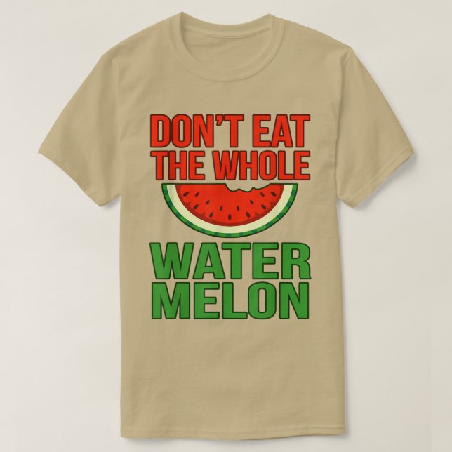 T-shirt Watermelon été végétarien (Design devant)