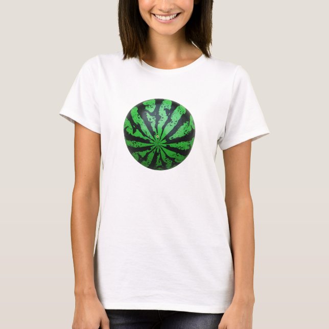 T-shirt Watermelon Football / Soccer Ball (Devant)