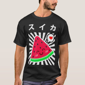 T-shirt Watermelon Japanese Kawaii 90s Retro Cute Summer F