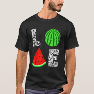 T-shirt Watermelon Love Melon Tropical Summer Fruits Juice