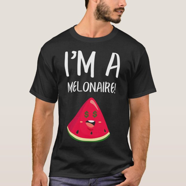 T-shirt Watermelon Millionaire Melonaire (Devant)