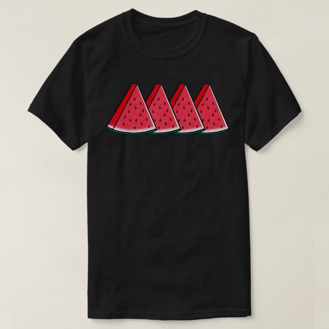T-shirt Watermelon Slices Melon Summer Vacances Saison Fru (Design devant)