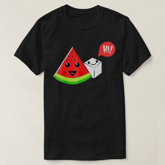 T-shirt Watermelon Sugar Hi Funny Dire Hi Summer (Design devant)