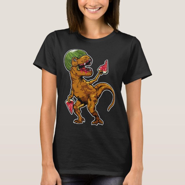 T-shirt Watermelon T - Rex Dinosaur Watermelon Lover (Devant)