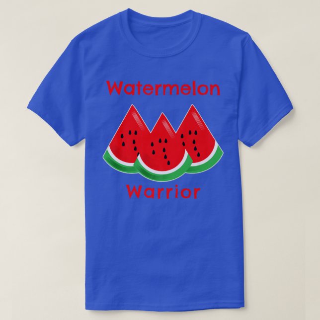 T-shirt Watermelon Warrior Sweet Summer Fruit Lover Vegan (Design devant)