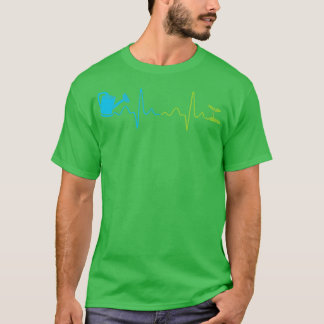 T-shirt Waters Can Heartbeat Jardinage Gardener Cadeau TSh