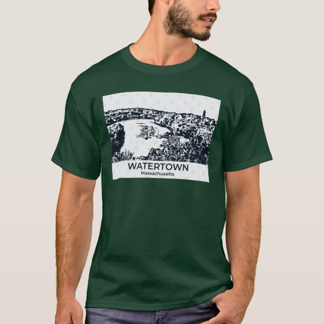 T-shirt Watertown Massachusetts (Devant)