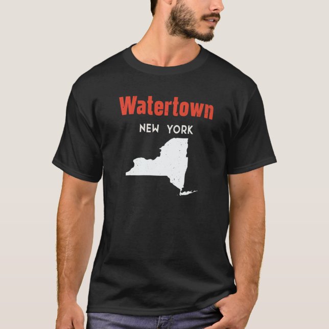 T-shirt Watertown New York USA State America Travel New Yo (Devant)