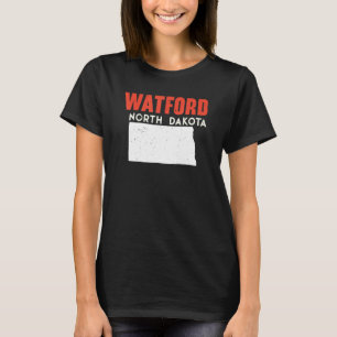 T-shirt Watford City North Dakota USA State America Travel