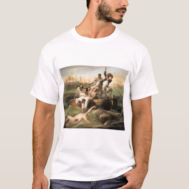 T-shirt Watson et le requin, par John Singleton Copley (Devant)