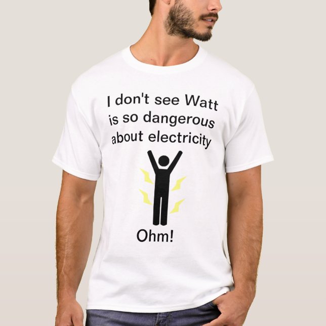 T-shirt Watts et ohms (Devant)