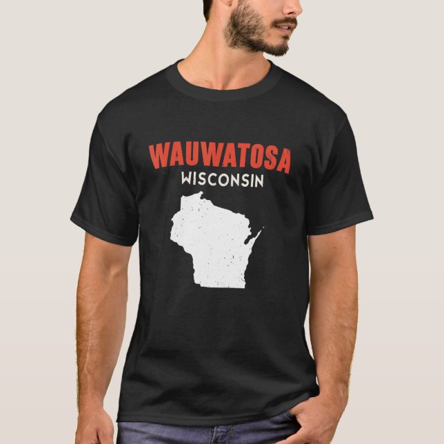 T-shirt Wauwatosa USA State America Travel Montanan Helena (Devant)