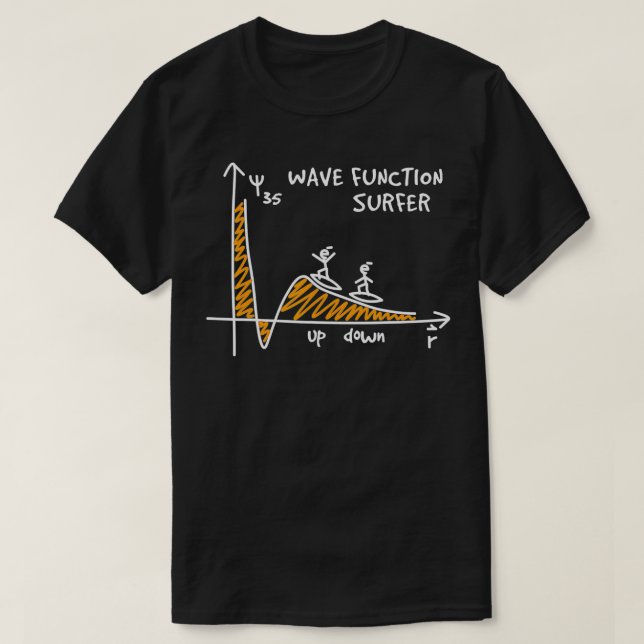T-shirt Wave, fonction Surfer Science Lover Physique amusa (Design devant)