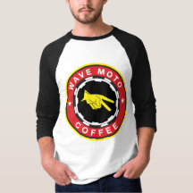 Wave Moto Coffee Baseball T - WOOOT Fuel