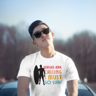 T-shirt Waves appelle le graphique Funny Summer surf
