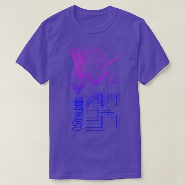 T-shirt Waves Waveform Audio Digital Design Cadeau modulai (Design devant)