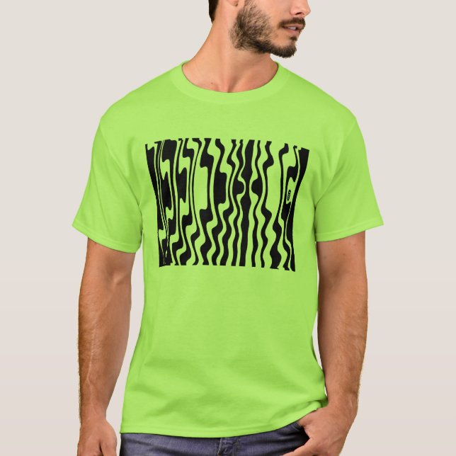 T-shirt Wavey Stripey - Personnalisé (Devant)