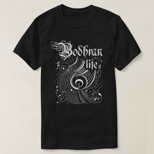 T-shirt Wavy Music Bodhran Life (Design devant)