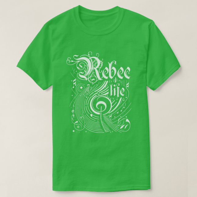 T-shirt Wavy Music Rebec Life (Design devant)