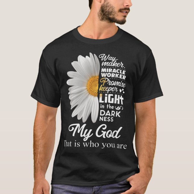 T-shirt Way Maker Miracle Worker Promesse Keeper Light Jes (Devant)
