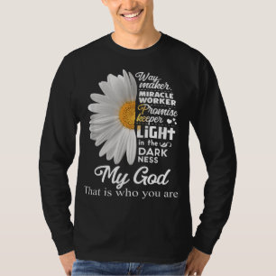 T-shirt Way Maker Miracle Worker Promesse Keeper Light Jes