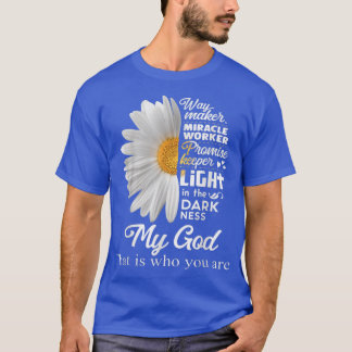 T-shirt Way Maker Miracle Worker Promise Keeper Light Jesu